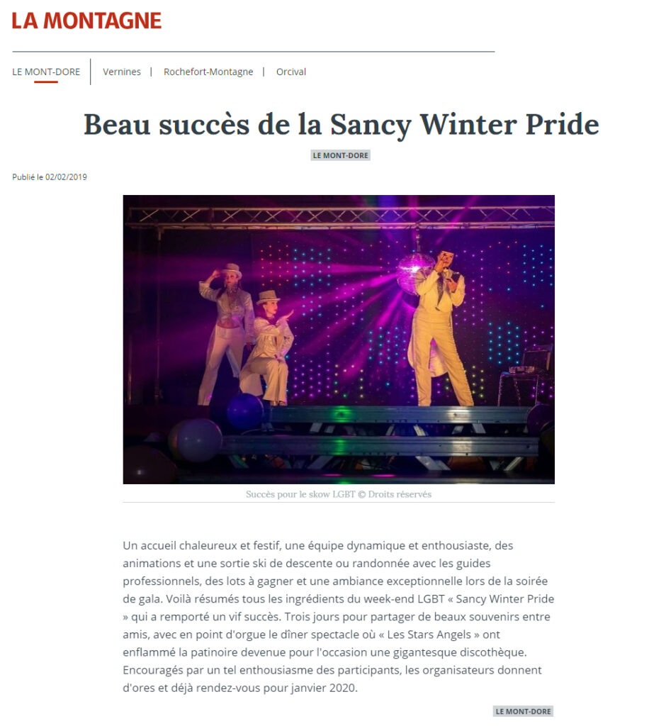 Presse - Sancy Winter Pride