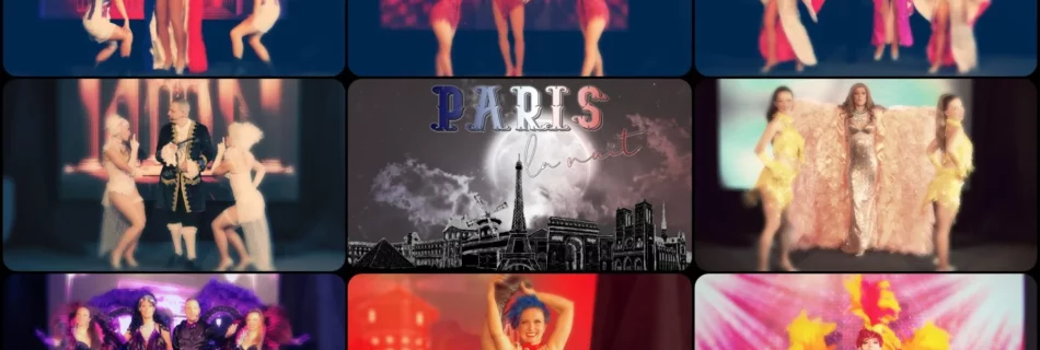 paris la nuit collage