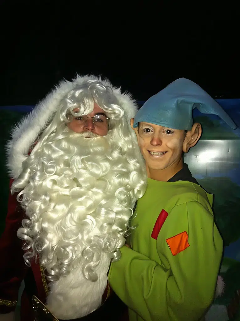 blanche neige et les 7 nains pere noel