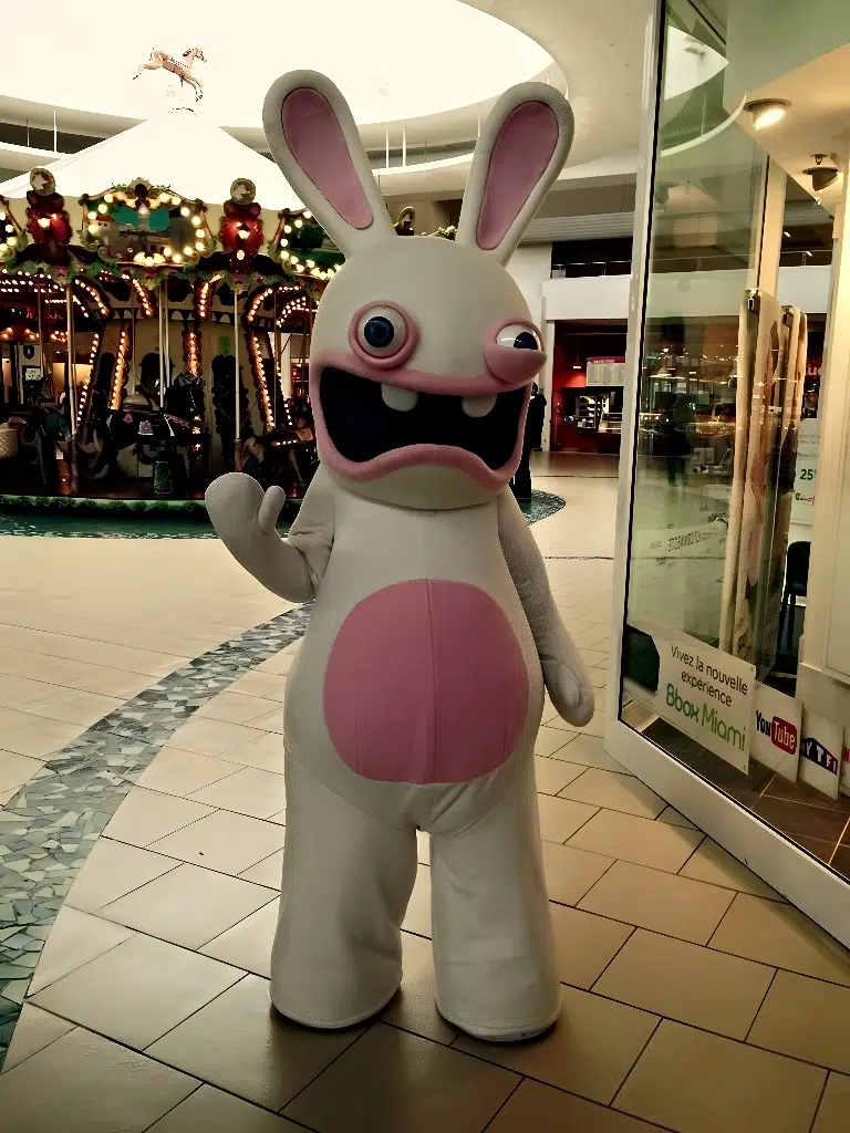 mascotte lapin cretin