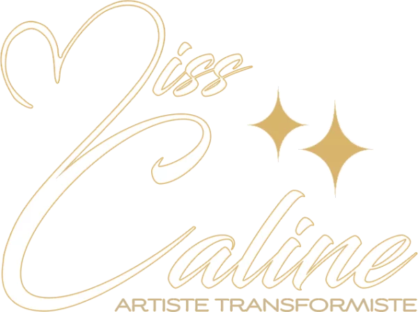 logo miss caline artiste transformiste white