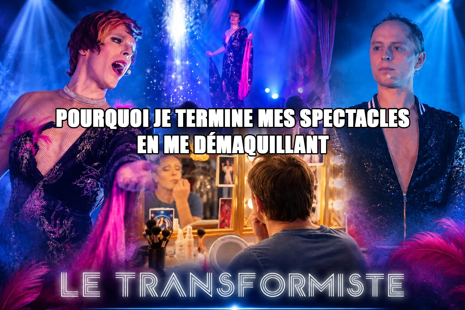 Pourquoi je termine mes spectacles en me démaquillant