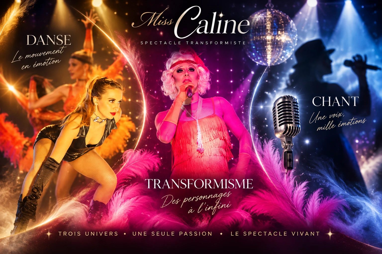 Rencontre entre transformisme, chant et danse dans l'univers artistique de Miss Caline