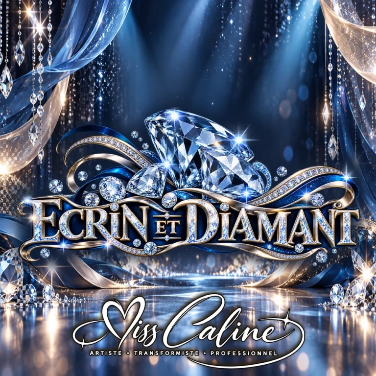 Affiche du spectacle pour seniors Écrin et Diamant de Miss Caline